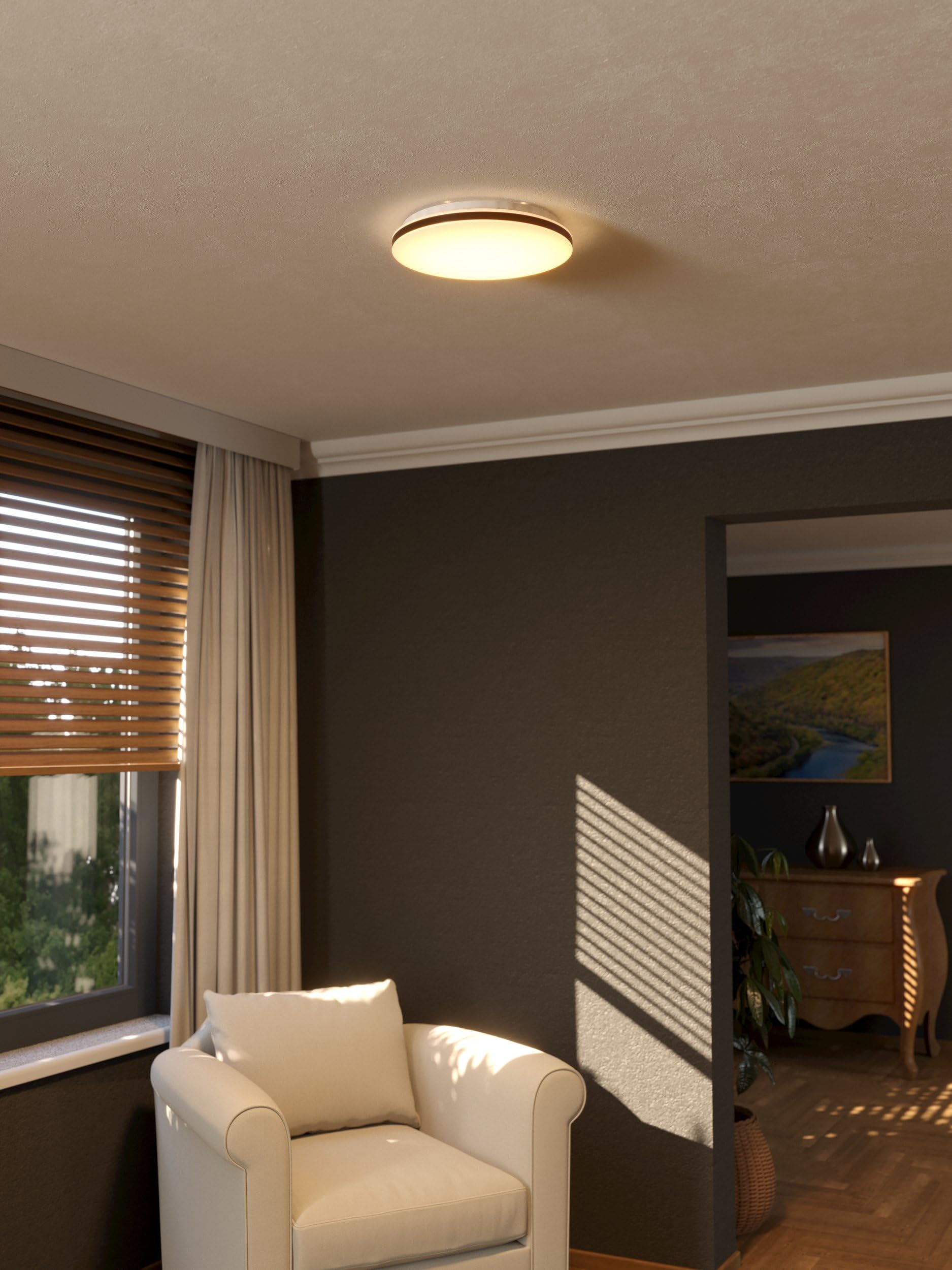eglo-connect-z-maltignano-z-smart-led-deckenleuchte-rund-33-cm-schwarz-wei-zigbe image 4