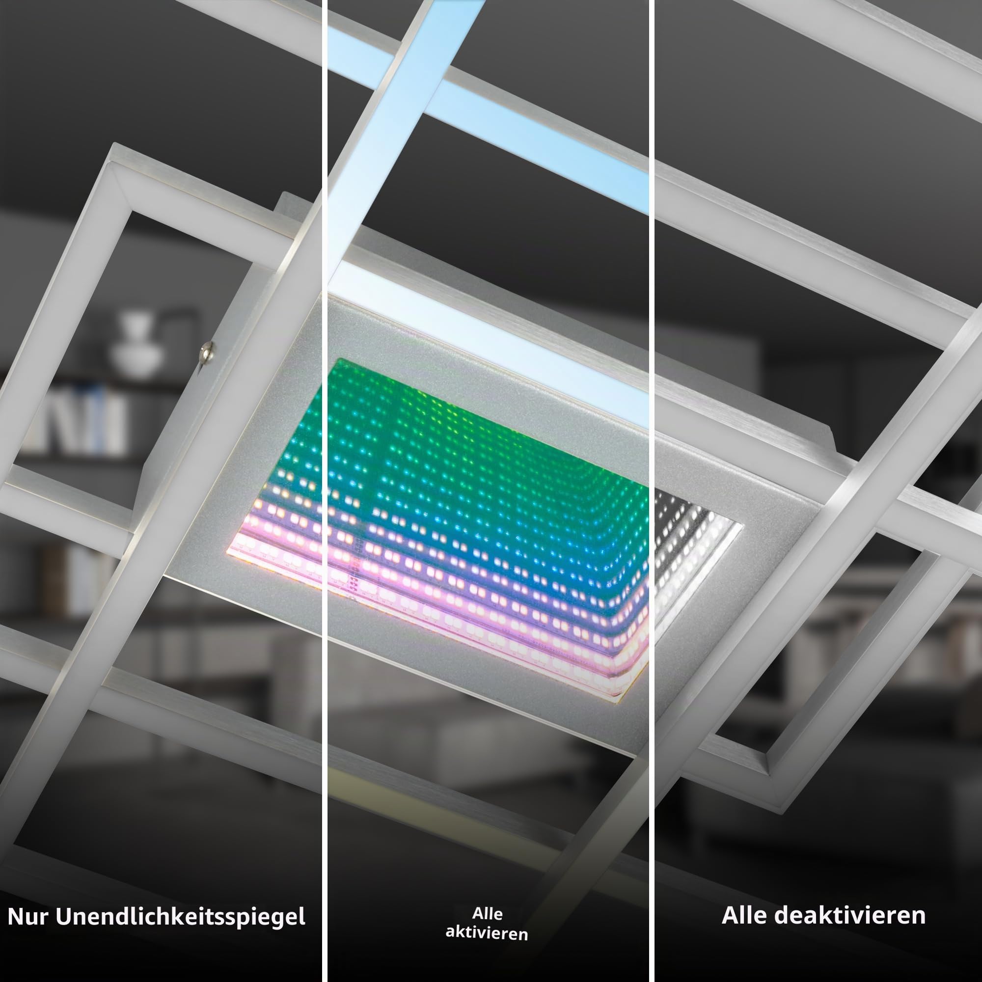 briloner-led-deckenlampe-infinity-spiegel-3d-tunneleffekt-dimmbar-110x42-cm-alu image 5