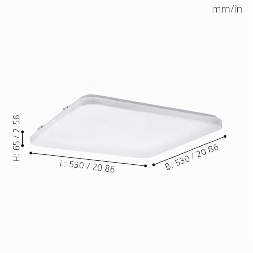 eglo-frania-s-led-deckenleuchte-eckig-53cm-wei-kristall-effekt image 8