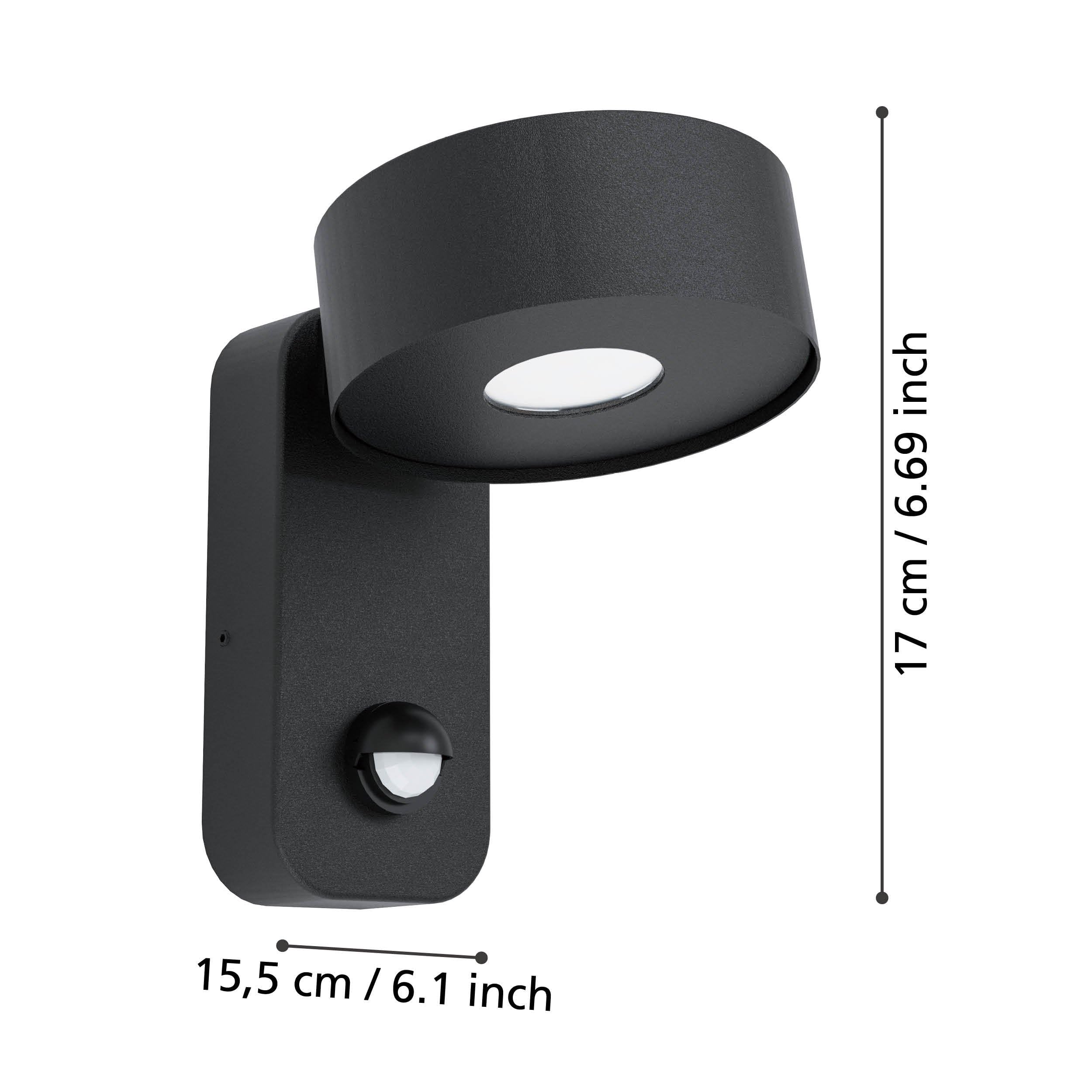 eglo-palosco-led-au-enwandleuchte-mit-bewegungsmelder-ip44-schwarz image 4
