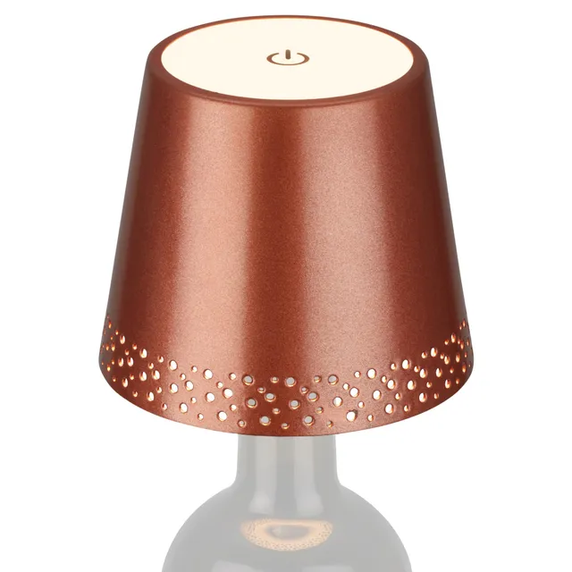 briloner-led-flaschenlampe-aufsatz-touch-dimmbar-ip44-kupfer-11x9cm image 1