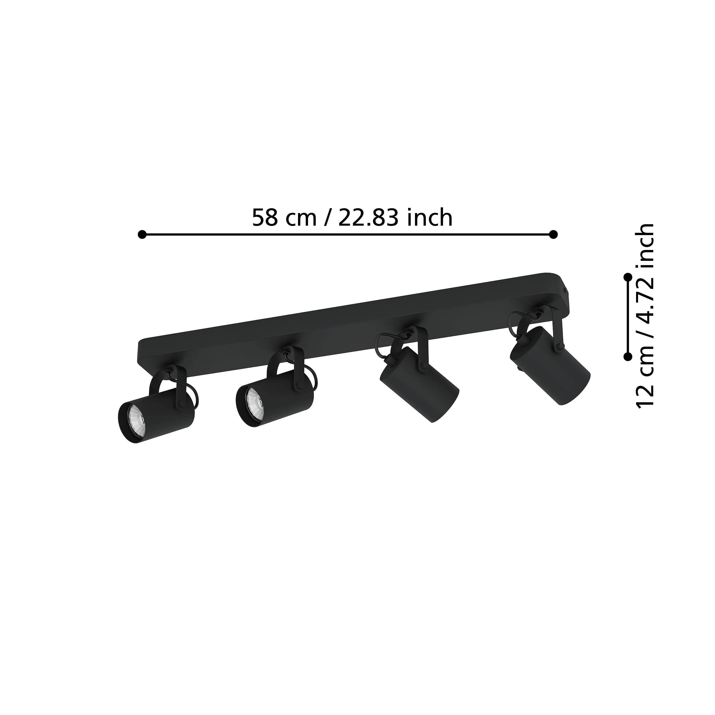 eglo-sorego-led-deckenleuchte-schwarz-4-schwenkbare-spots-gu10-warmwei-inkl image 5