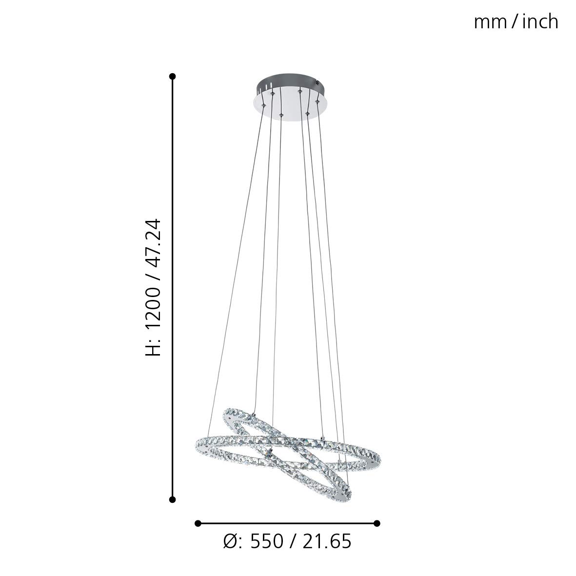 eglo-varrazo-led-pendelleuchte-2-flammig-chrom-kristall-55-cm-neutralwei image 3