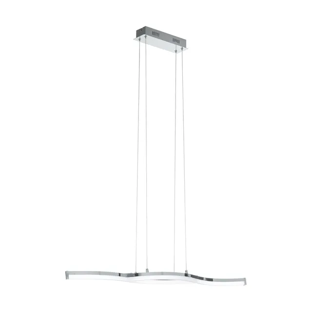 eglo-lasana-2-led-pendellampe-2-flammig-91-5-cm-chrom-wei image 1