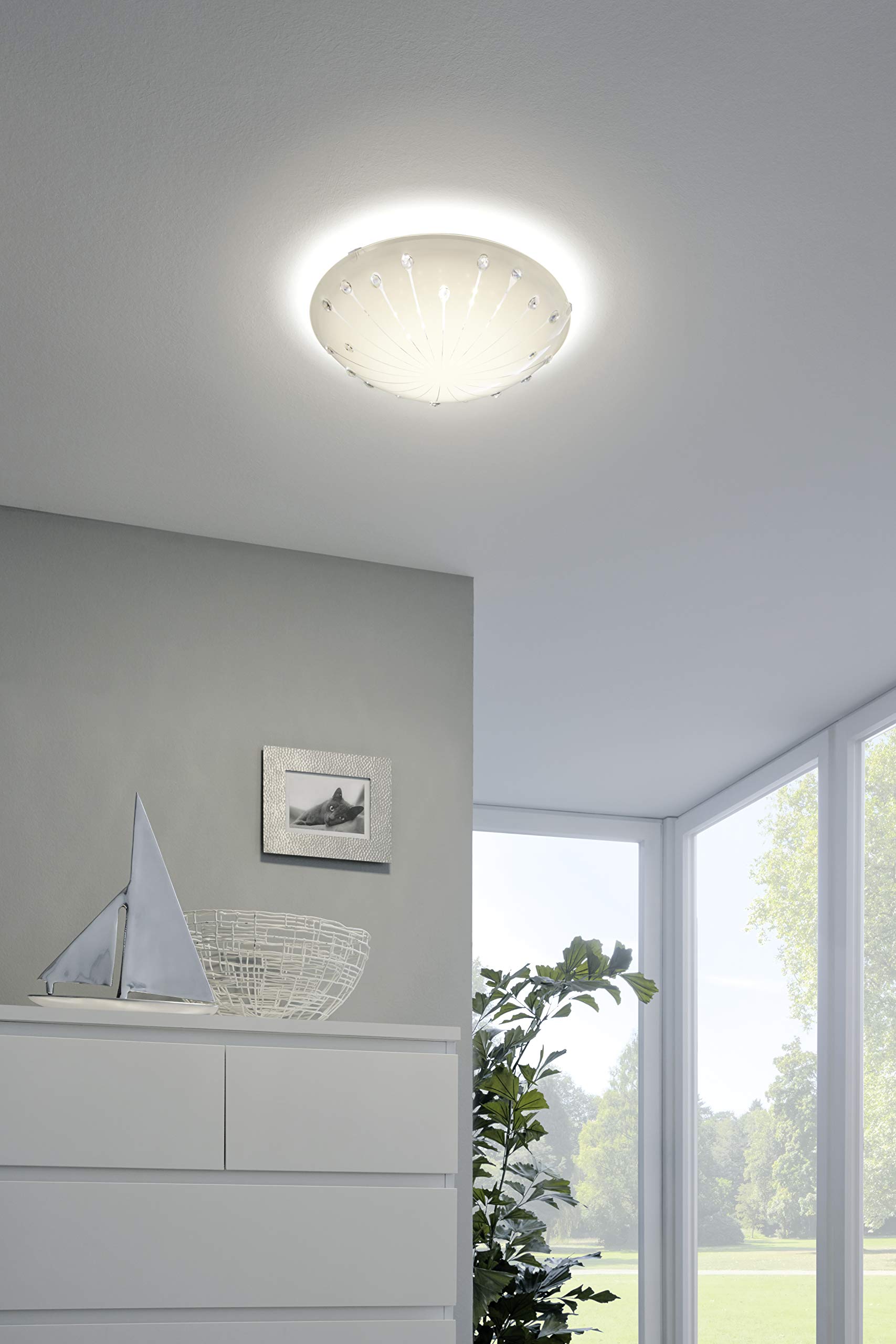 eglo-margitta-1-led-deckenleuchte-31-5-cm-wei-kristall image 3