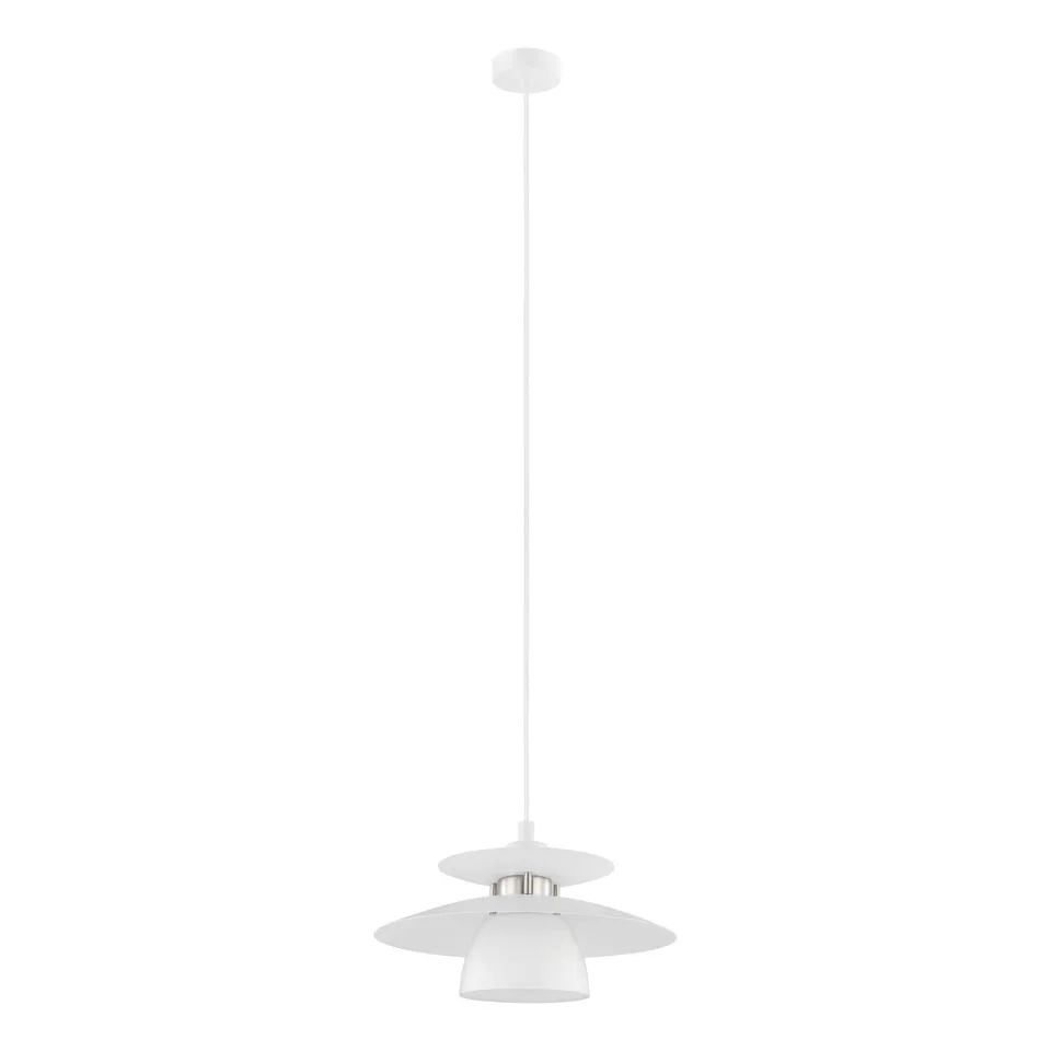 eglo-brenda-pendellampe-e27-wei-nickel-matt-32-cm image 1
