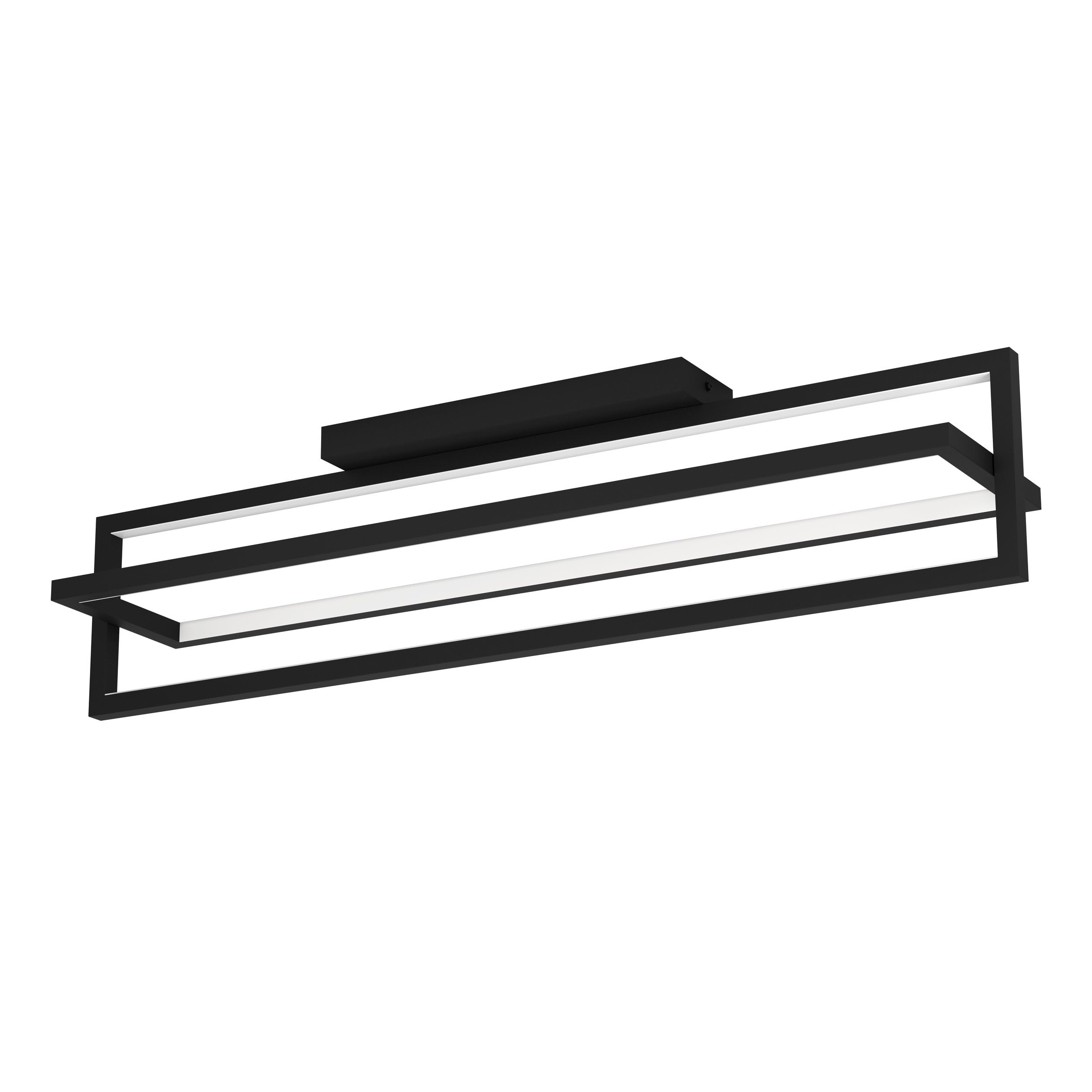 eglo-siberia-led-deckenleuchte-78x16-cm-schwarz-wei-dimmbar-mit-fernbedienung image 1