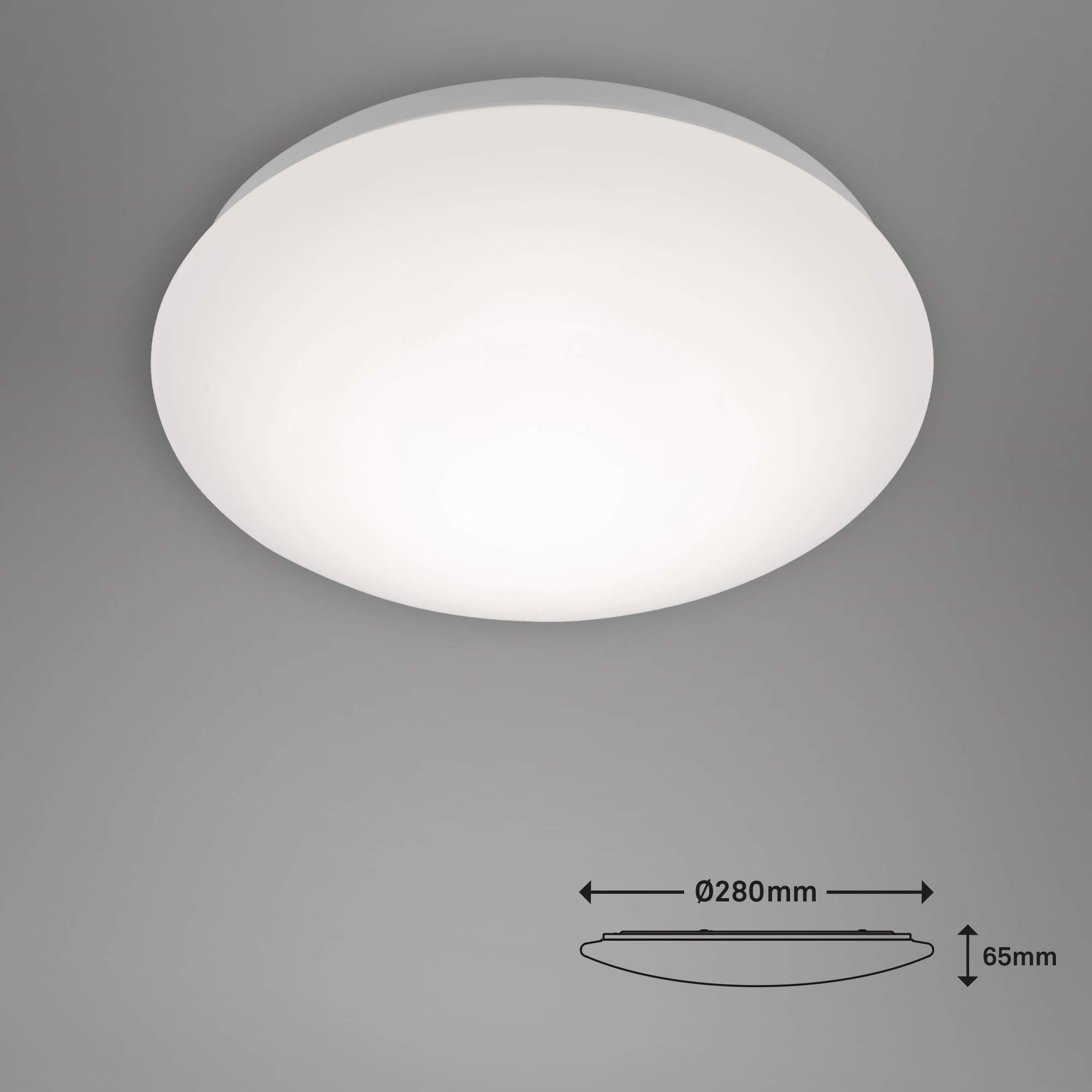 briloner-led-deckenleuchte-rund-12w-1200lm-warmwei-28-cm-wei image 4