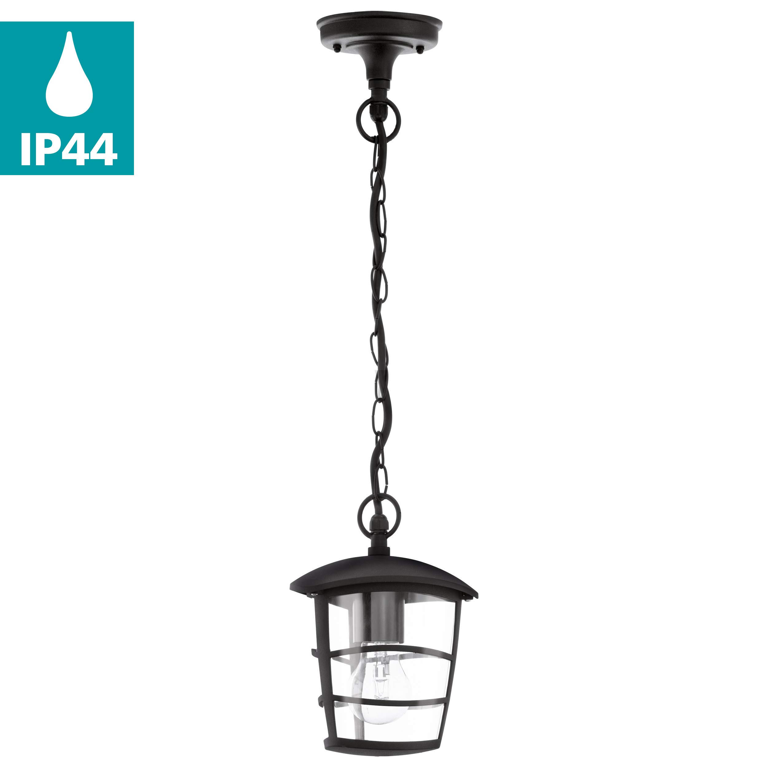 eglo-aloria-au-en-h-ngelampe-1-flammig-laterne-schwarz-aluminiumguss-e27-ip44 image 2