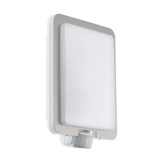 eglo-mussotto-au-en-wandleuchte-mit-bewegungsmelder-sensor-ip44-silber-wei-e27 image 1