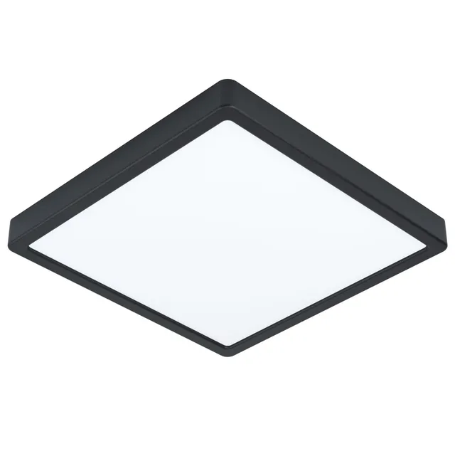eglo-fueva-5-led-deckenleuchte-rund-28-5-cm-bad-deckenlampe-ip44-in-schwarz-wei image 1