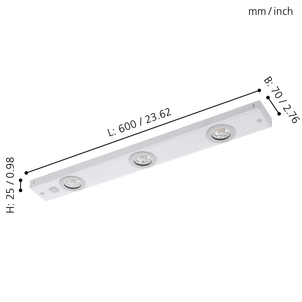 eglo-kob-led-unterbauleuchte-3-flammig-unterschrankleuchte-metall-wei-60-cm image 6