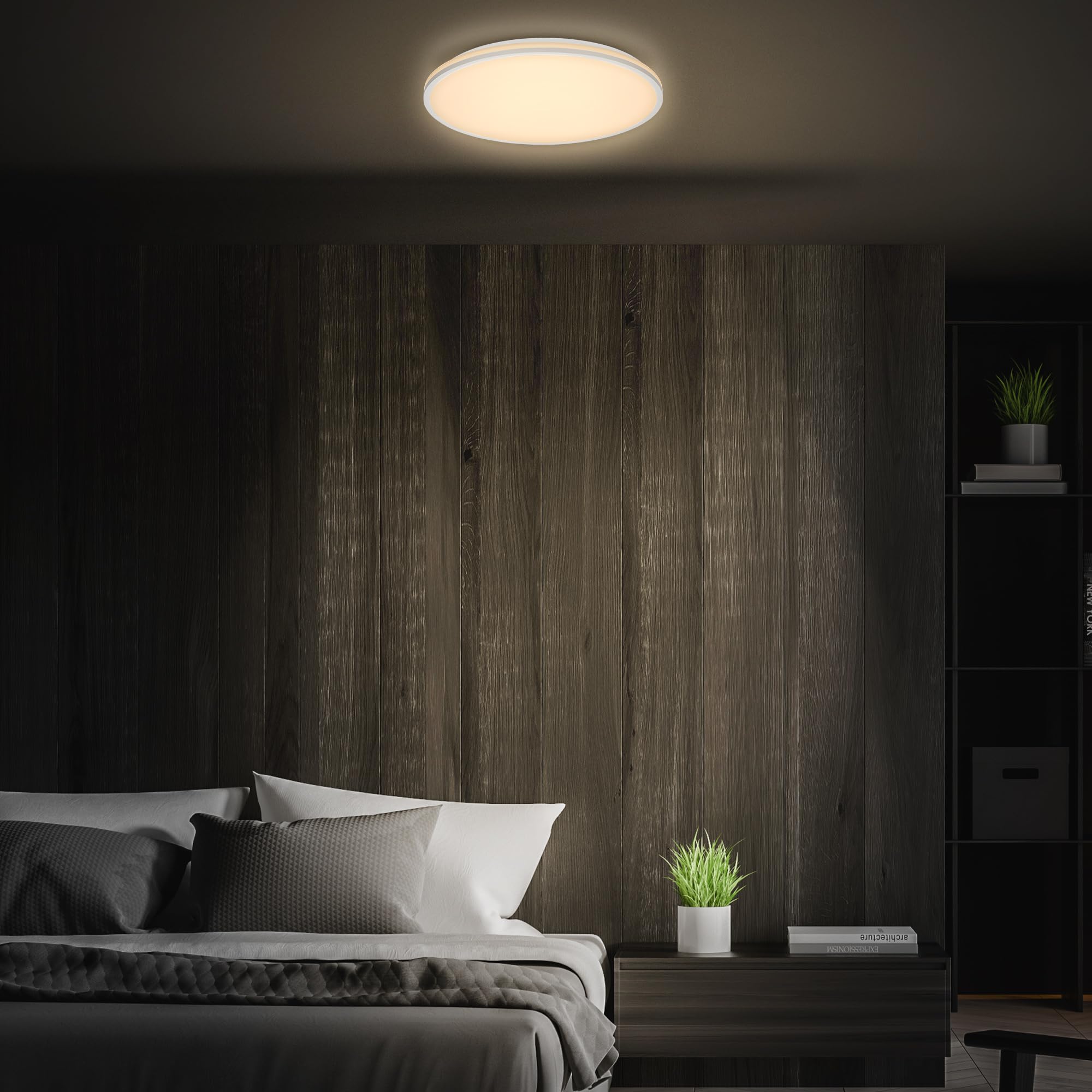 briloner-led-deckenleuchte-rund-dimmbar-mit-fernbedienung-3000-6500k-chrom-matt- image 4