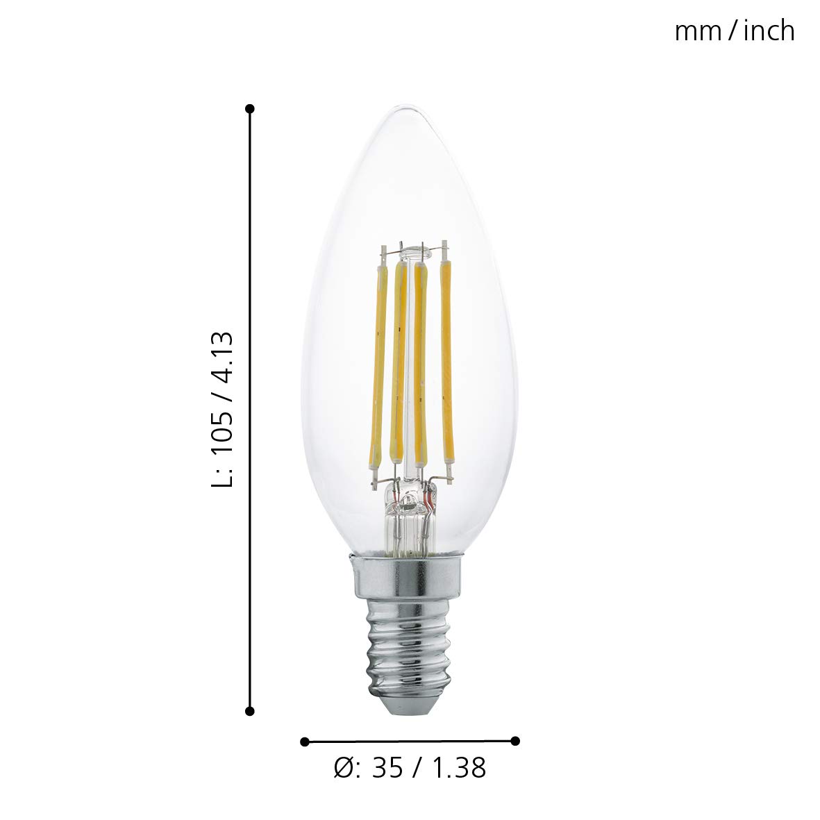 eglo-led-e14-kerzenlampe-filament-vintage-transparent-warmwei image 4