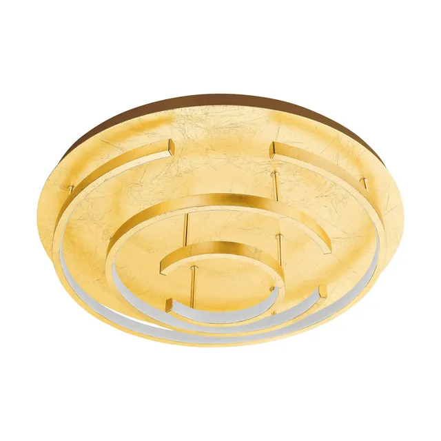 eglo-pozondon-led-deckenleuchte-52-cm-goldfolie-extravagant image 1