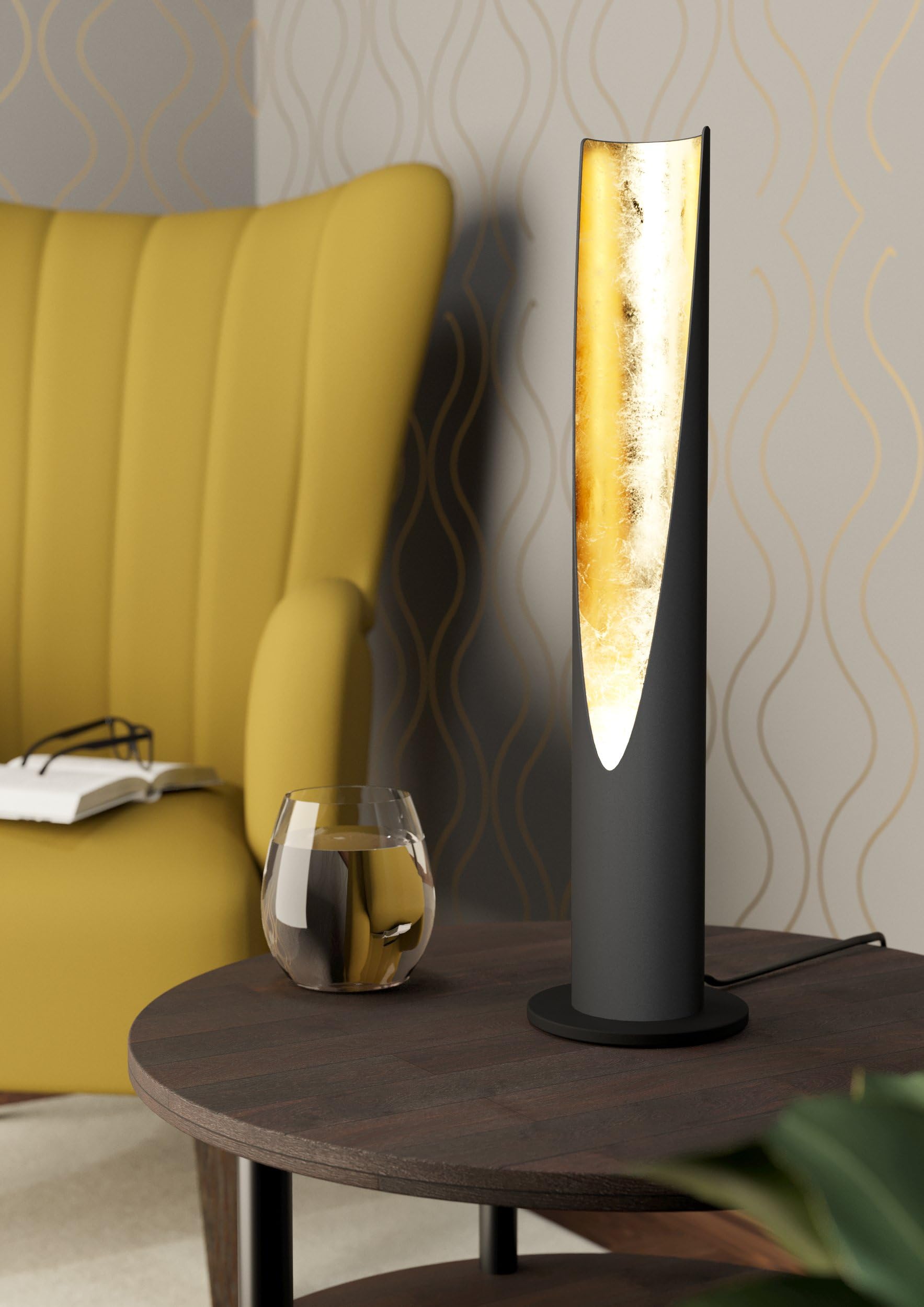 eglo-barbotto-tischlampe-schwarz-gold-stablampe-gu10-inkl-leuchtmittel-39-5-cm image 3