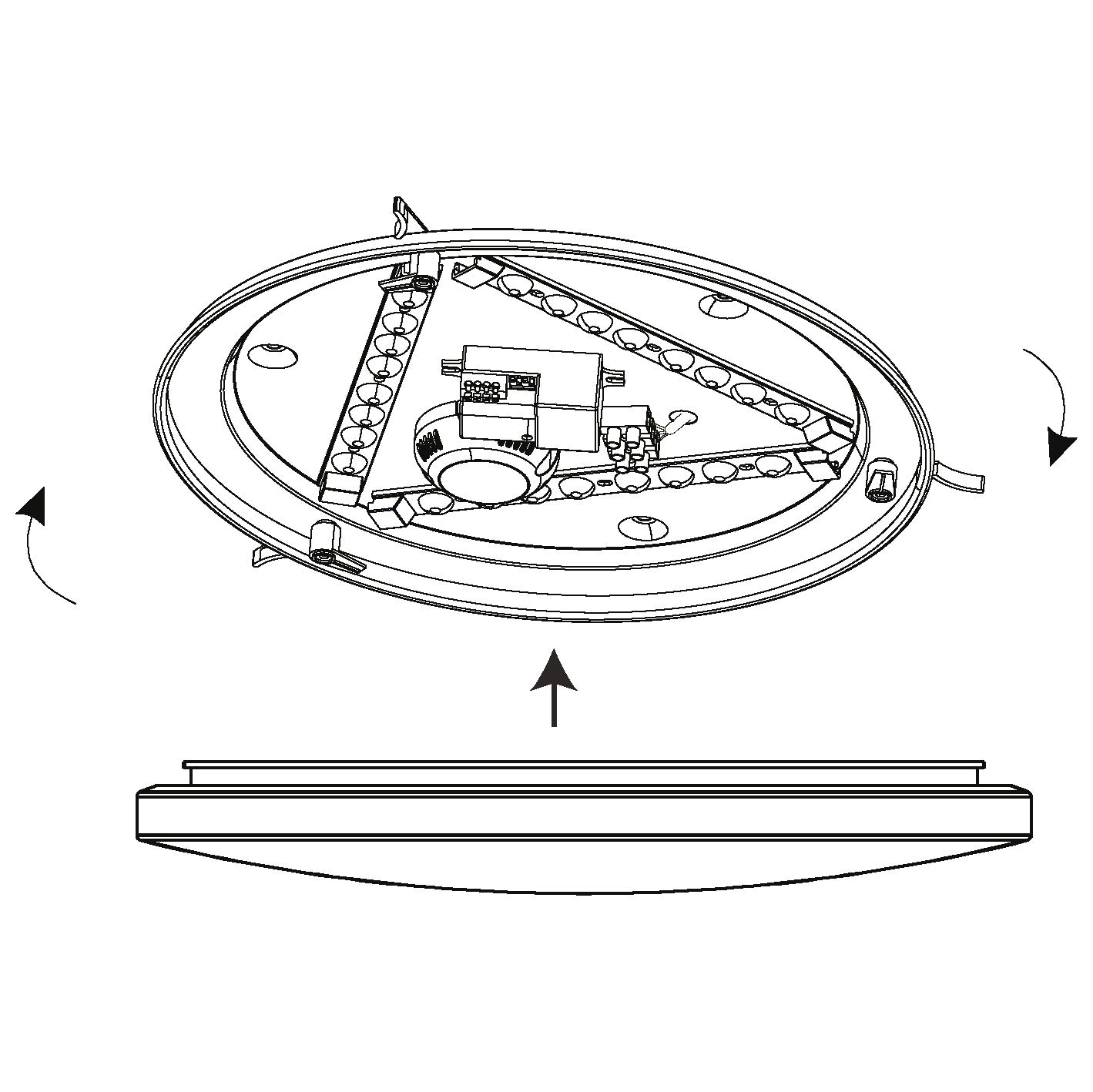 eglo-frania-m-led-deckenlampe-mit-bewegungsmelder-wei-33-cm-warmwei image 7