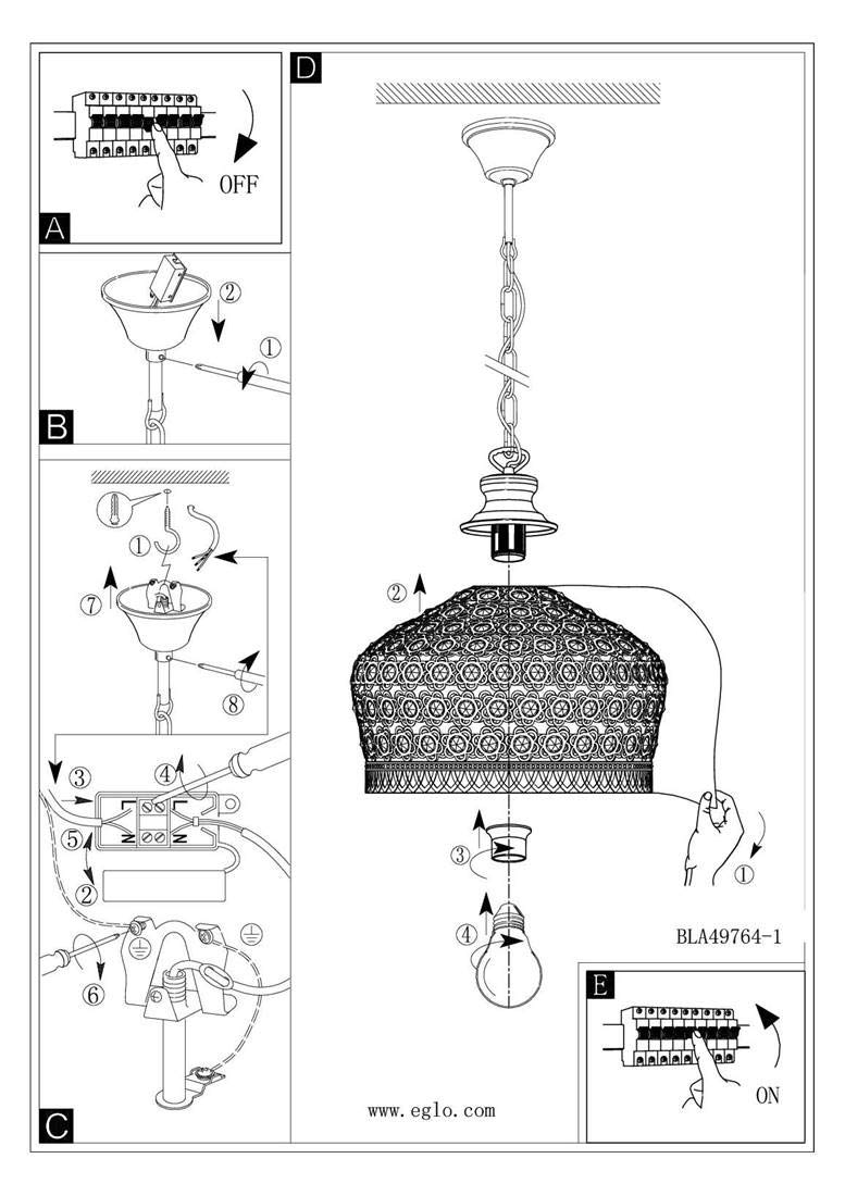 eglo-jadida-pendelleuchte-orientalische-vintage-h-ngelampe-antik-kupfer-mit-farb image 6