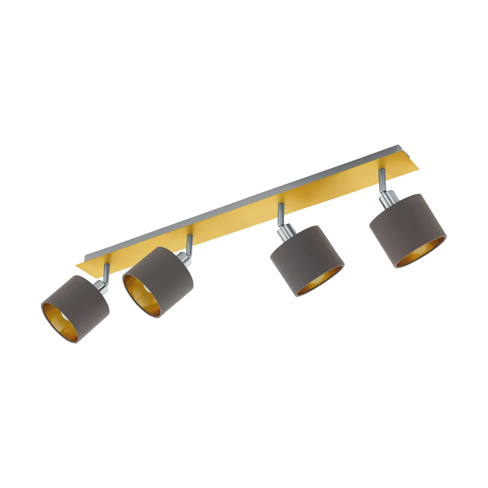 eglo-valbiano-deckenlampe-4-flammig-e14-messing-textil image 1