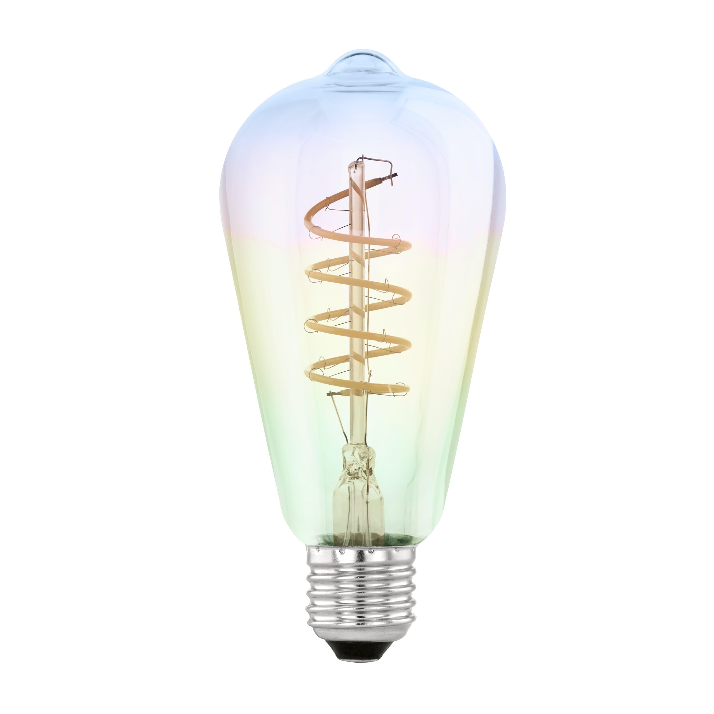 eglo-led-globe-e27-g95-spiral-regenbogen-irisierend-dimmbar-warmwei image 8