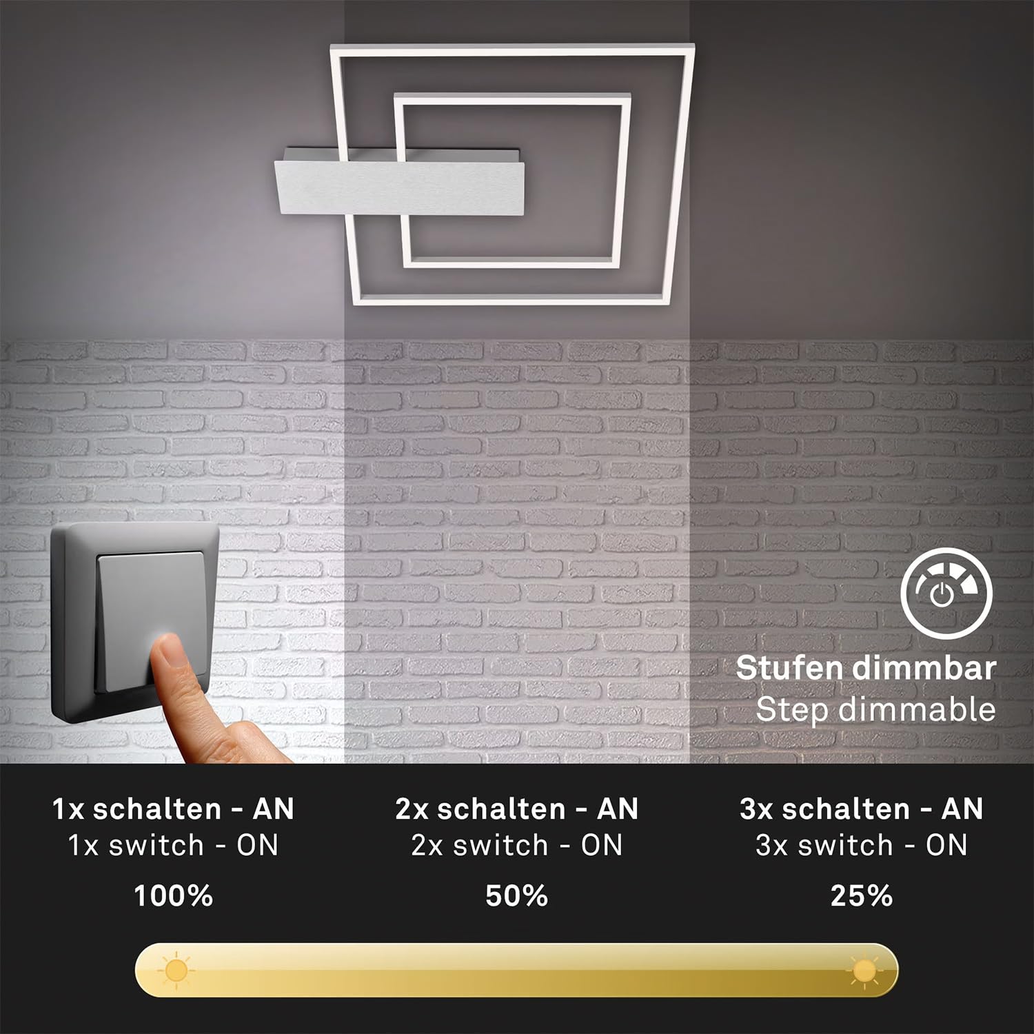 briloner-led-deckenleuchte-eckig-aluminiumfarbig-570x480mm-dimmbar-25w-3000lm-wa image 4