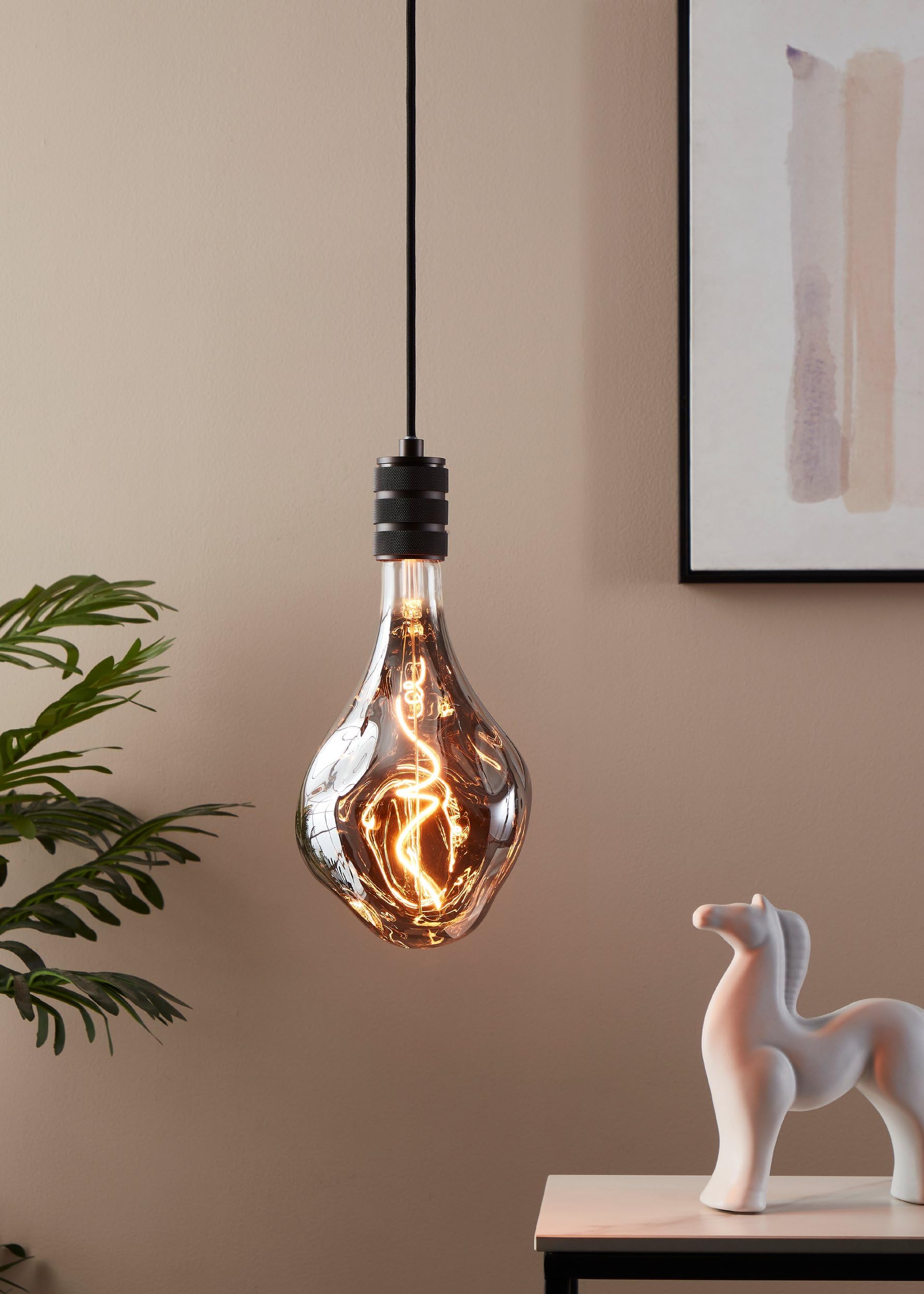 eglo-big-size-e27-spiral-led-retro-gl-hbirne-dimmbar-4w-1800k-l-28-cm-rauchglas image 2