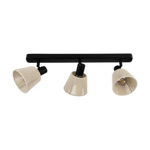 eglo-seagard-deckenlampe-3-flammig-spot-deckenleuchte-e14-stahl-schwarz-mit-jute image 7