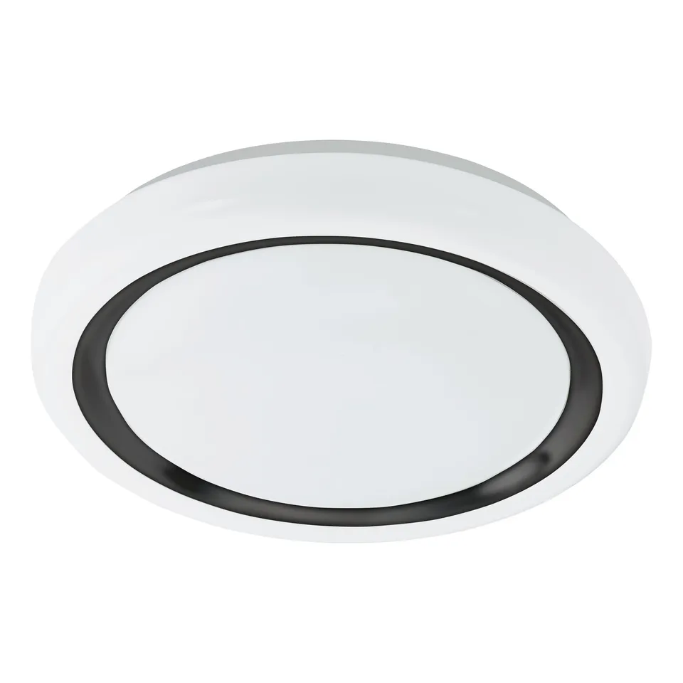 eglo-capasso-led-deckenleuchte-34-cm-wei-schwarz-warmwei image 1