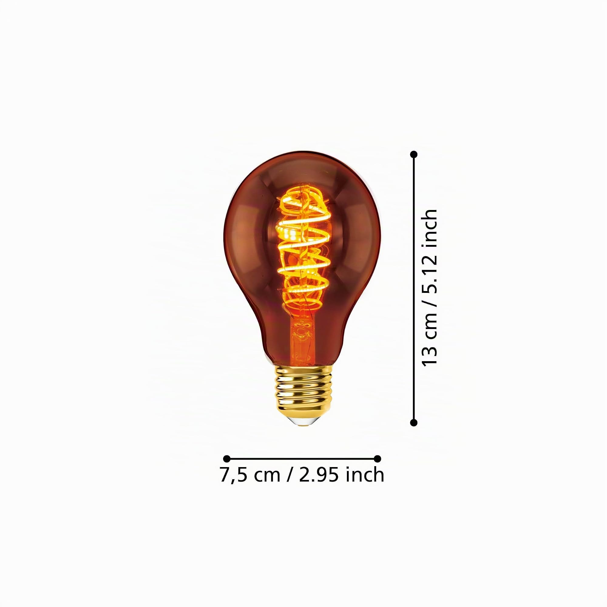 eglo-spiral-e27-led-vintage-lampe-dimmbar-kupfer-a75-2000-k image 3
