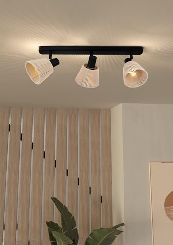 eglo-seagard-deckenlampe-3-flammig-spot-deckenleuchte-e14-stahl-schwarz-mit-jute image 8