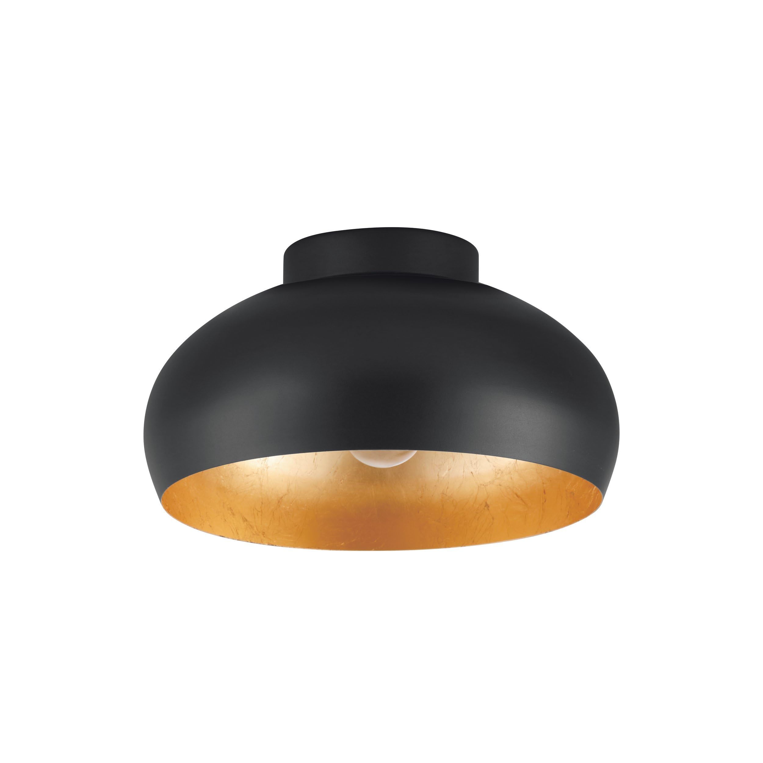 eglo-mogano-2-deckenleuchte-1-flammig-schwarz-gold-e27-28-cm image 1