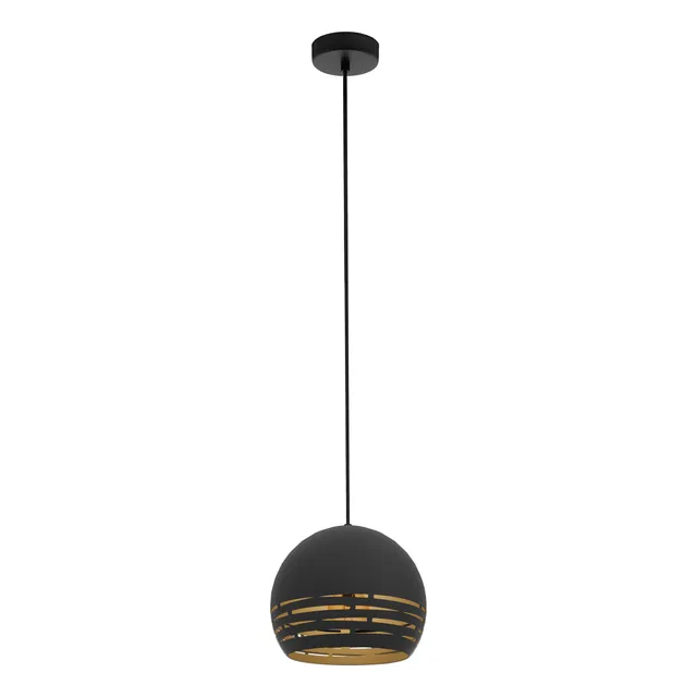 eglo-camastra-pendellampe-e27-schwarz-gold-22-5-cm image 1