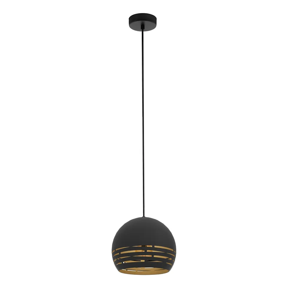 eglo-camastra-pendellampe-e27-schwarz-gold-22-5-cm image 1