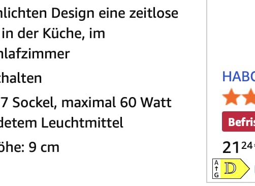 Sehr angenehmes Licht