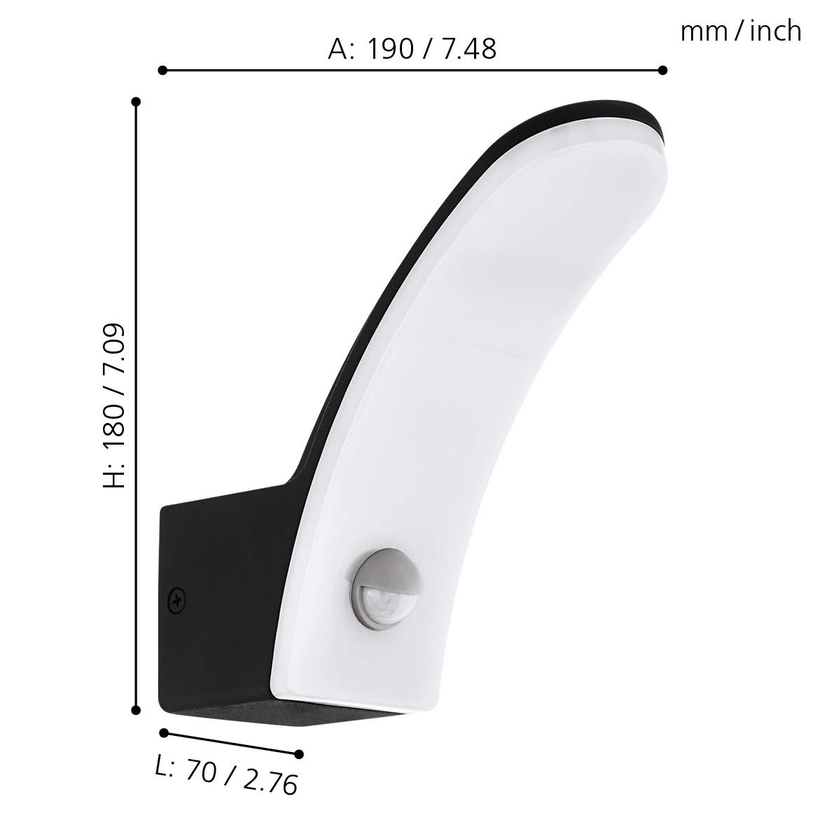 eglo-fiumicino-led-au-en-wandleuchte-mit-bewegungsmelder-ip44-schwarz-wei image 6