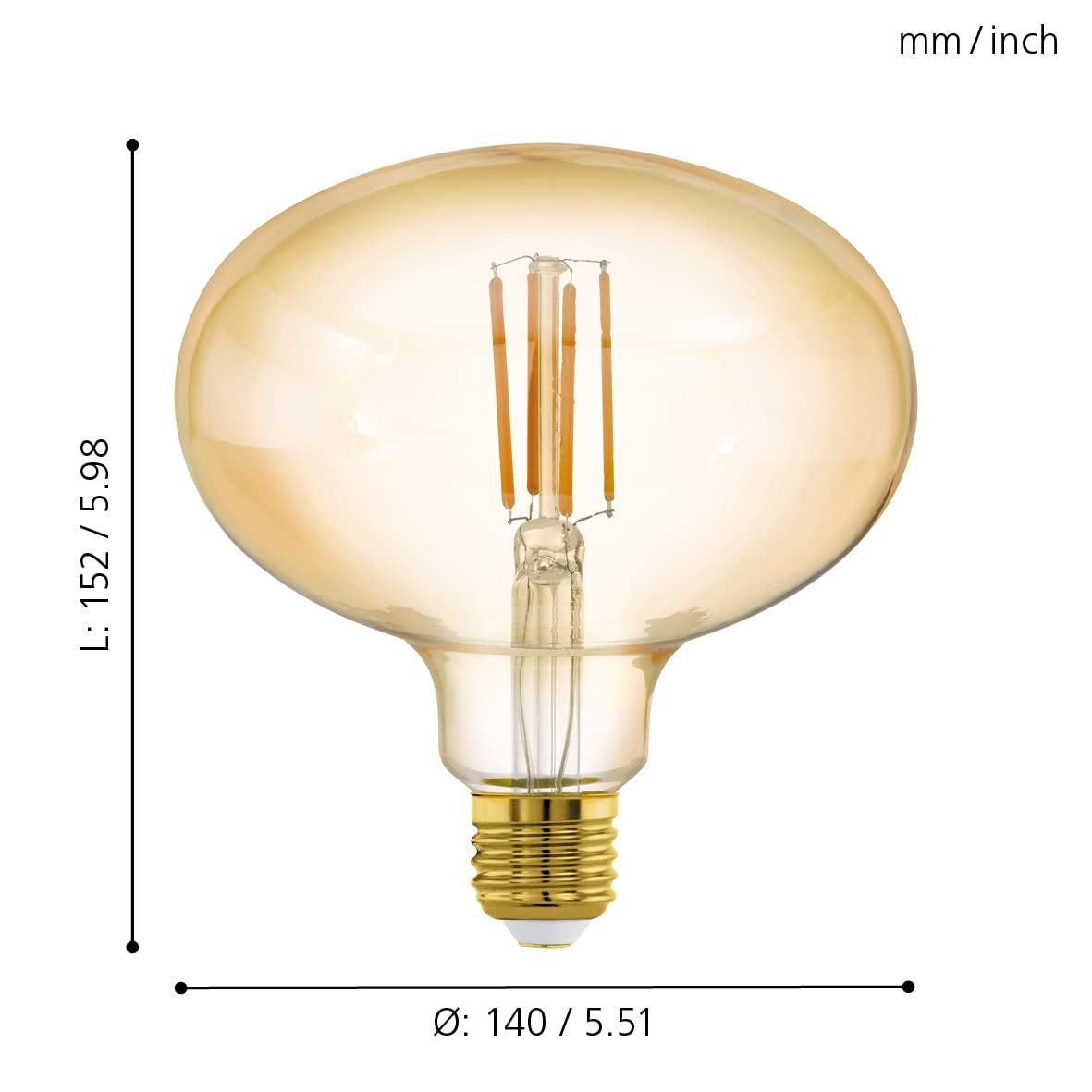 eglo-amber-vintage-led-gl-hbirne-e27-r140-mid-size-14-cm-dimmbar image 5