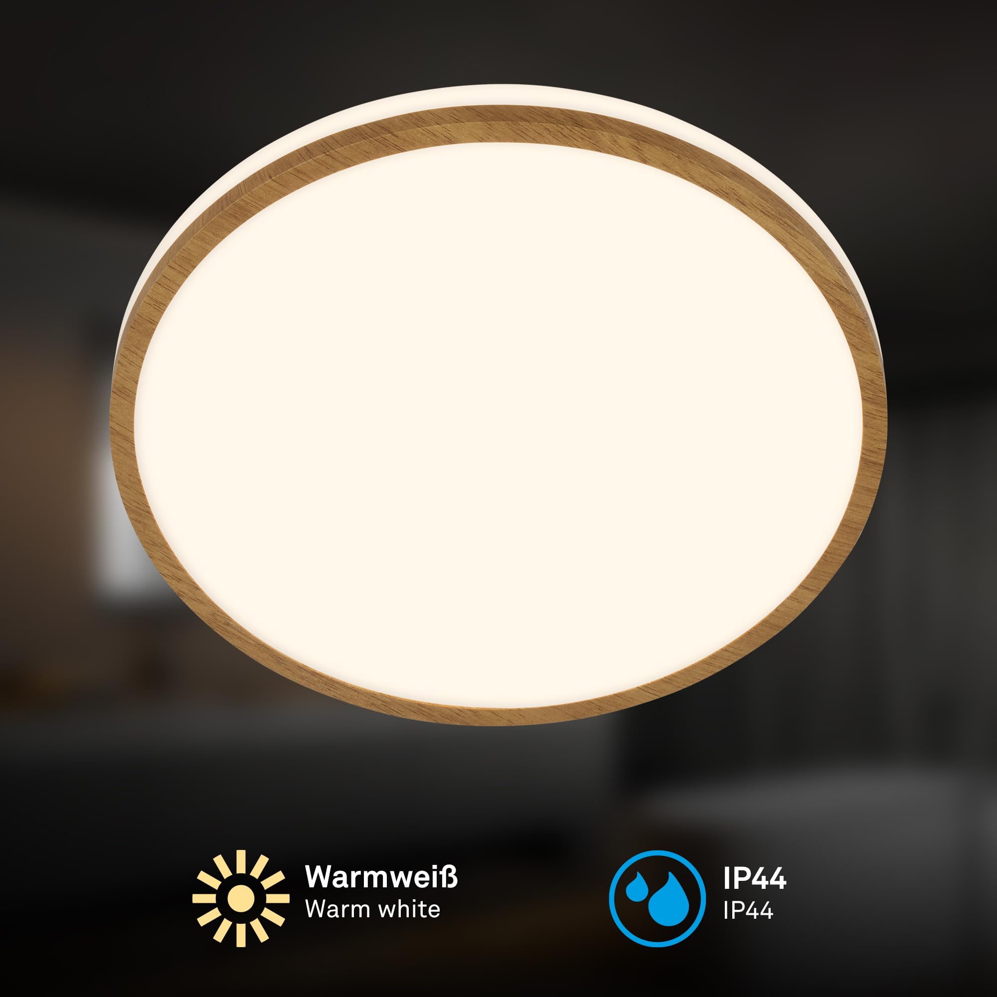 briloner-led-bad-deckenlampe-ip44-12w-1200lm-warmwei-28-cm-wei-holz image 2