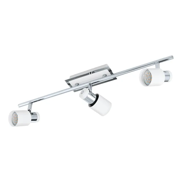 eglo-davida-led-deckenlampe-3-flammig-chrom-wei-gu10 image 1