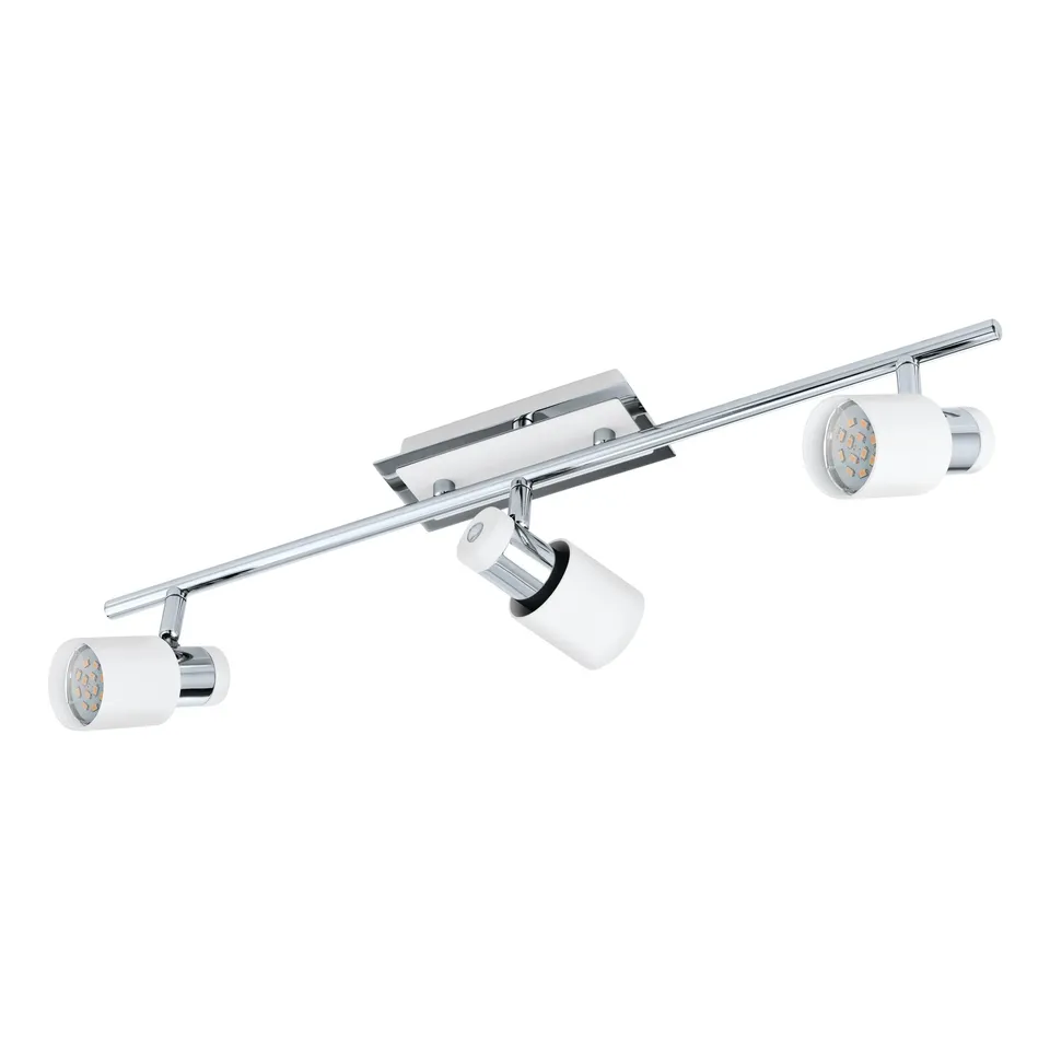 eglo-davida-led-deckenlampe-3-flammig-chrom-wei-gu10 image 1