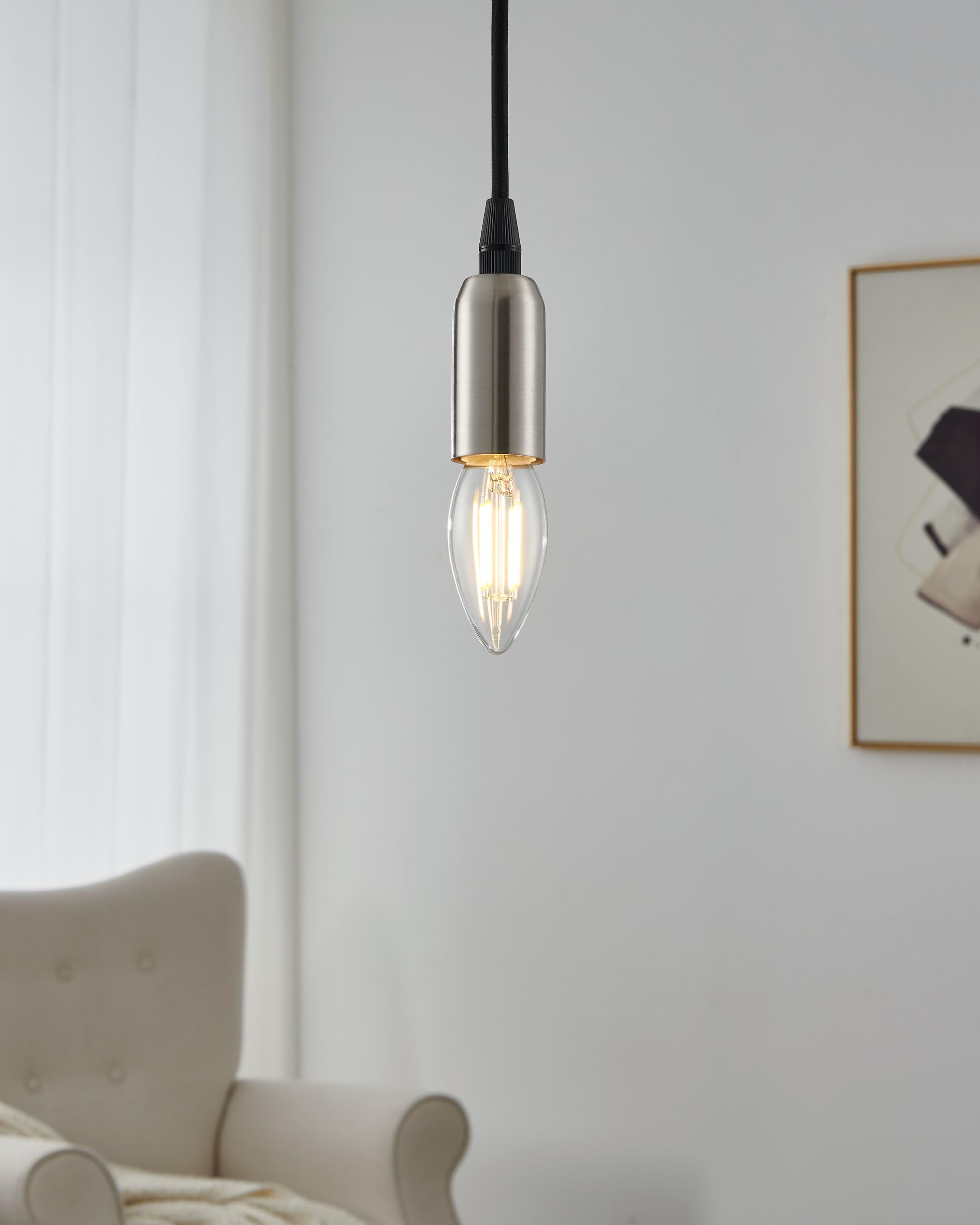 eglo-e27-led-filament-kerze-c35-dimmbar-4w-warmwei-vintage image 2