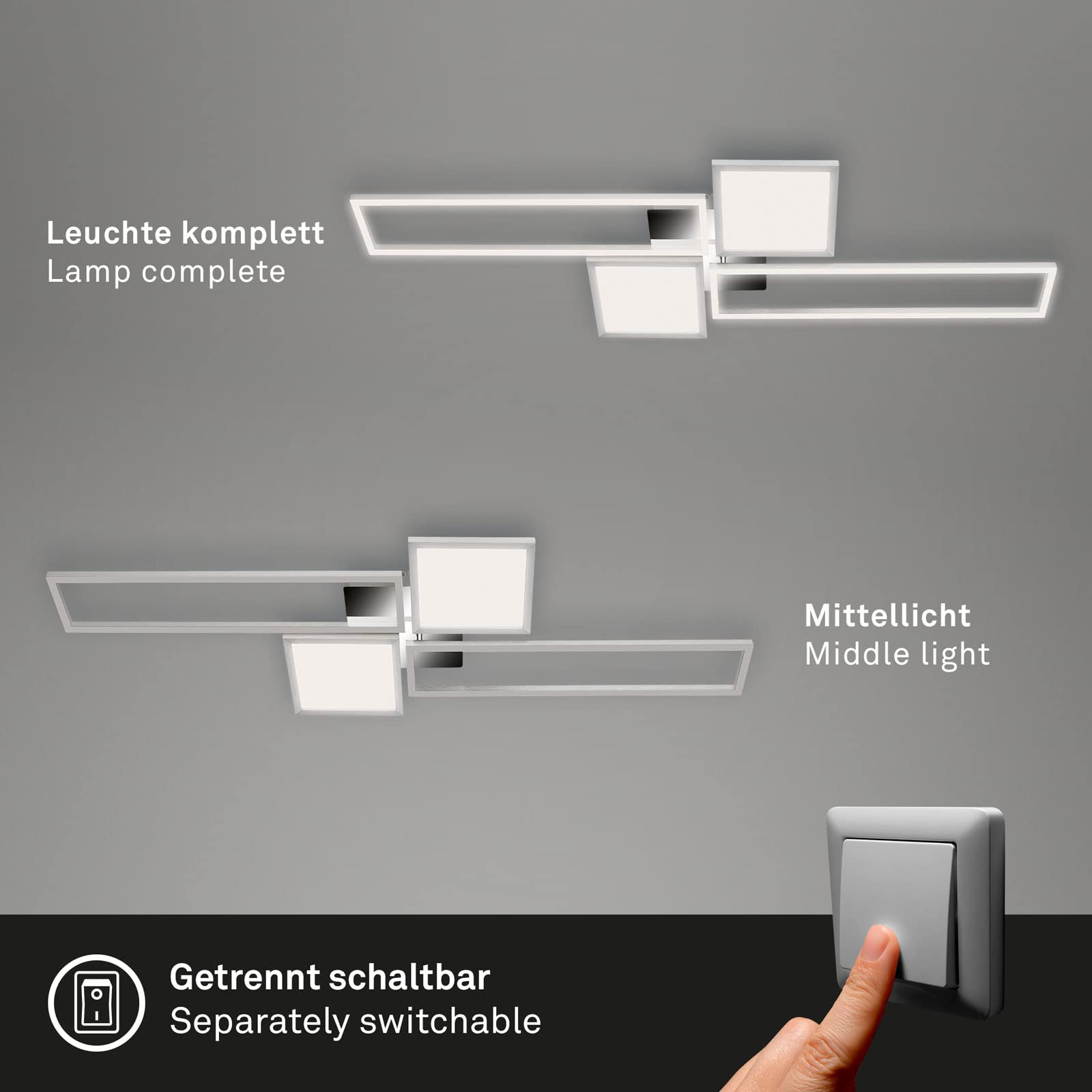 briloner-frame-led-deckenleuchte-schwenkbar-eckig-aluminium-mit-fernbedienung image 4