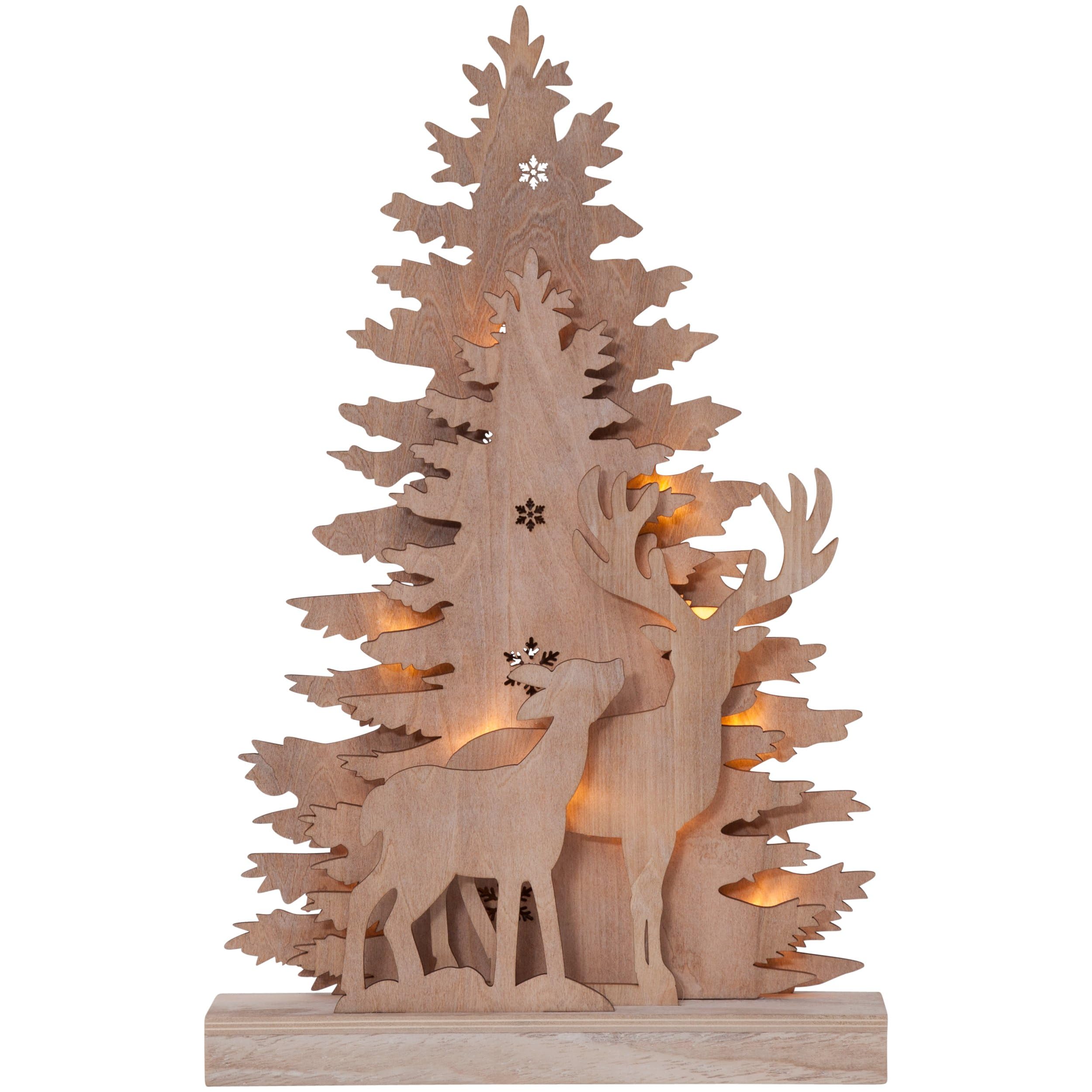 eglo-weihnachts-silhouette-led-weihnachtsdeko-holz-wald-44-cm image 1
