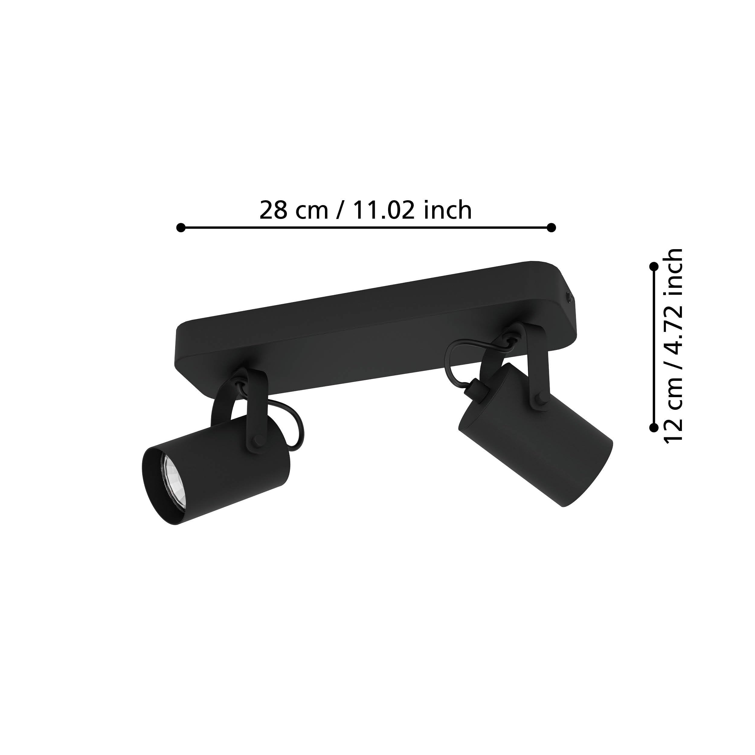 eglo-sorego-led-deckenlampe-2-flammig-schwarz-schwenkbar-mit-gu10-warmwei image 6