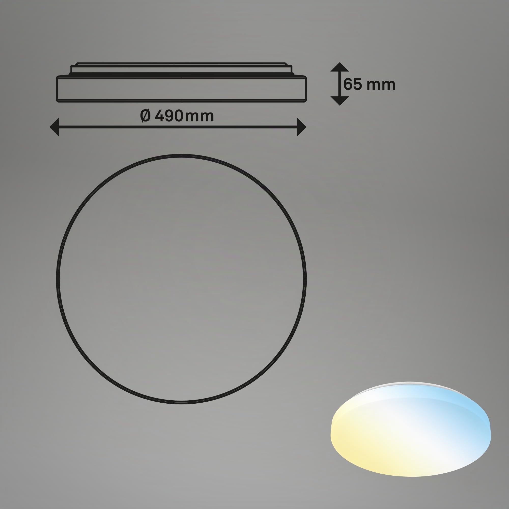 briloner-led-deckenlampe-49-cm-mit-fernbedienung-cct-dimmbar-wei-38w-4400-lumen image 7