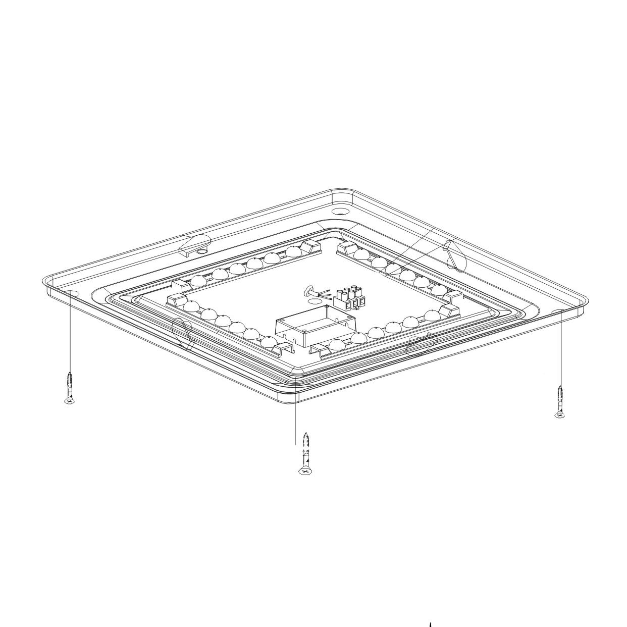 eglo-competa-2-led-deckenleuchte-quadratisch-34-cm-wei-schwarz image 3