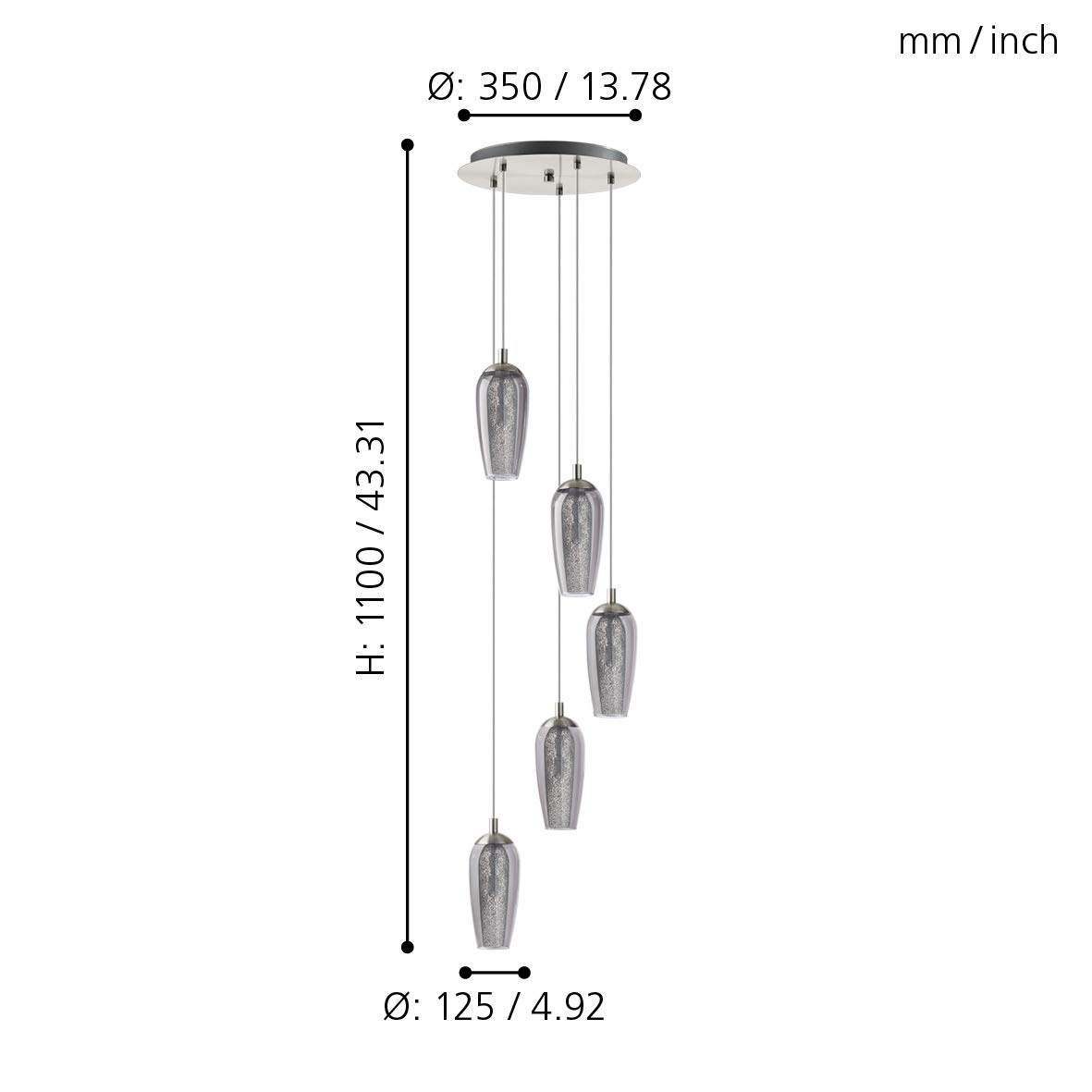 eglo-farsala-pendelleuchte-5-flammig-metall-rauchglas-g9 image 4