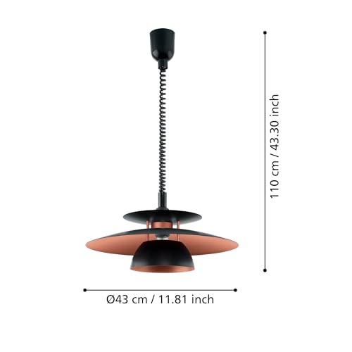 eglo-brenda-pendelleuchte-1-flammig-43-cm-h-ngelampe-schwarz-kupfer-e27 image 7