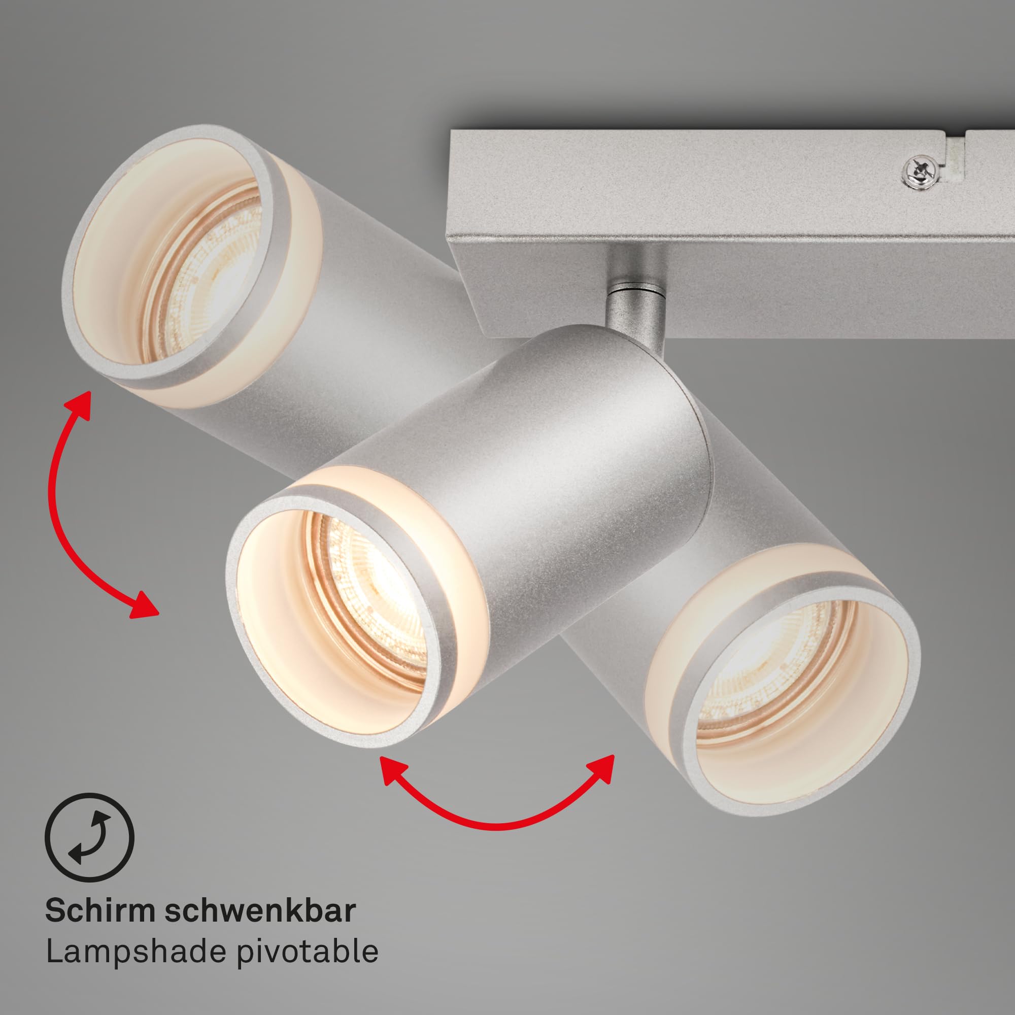 briloner-deckenspot-2-flammig-gu10-schwenkbar-drehbar-200x60x160-mm-chrom-matt image 5