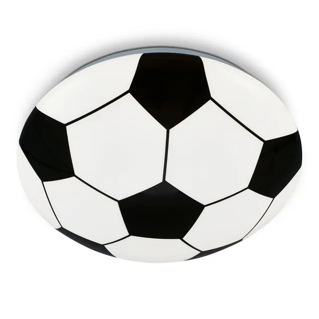 briloner-led-deckenlampe-fussballmotiv-12-watt-1300-lumen-4000k-27-5-x-6-5-cm-sc image 1