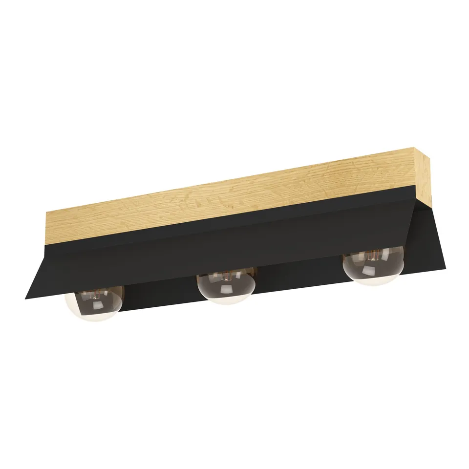 eglo-tarrafo-deckenleuchte-3-flammig-holz-braun-schwarz-e27-64-cm image 1